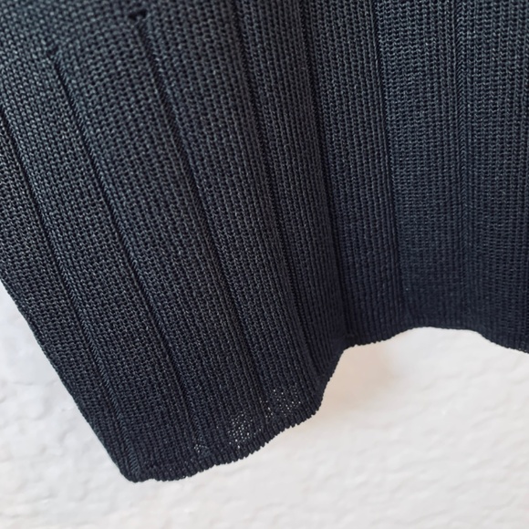 Exclusively Misook Woman Black Tunic Top 1X Classic Dressy Old Money Modest Work - Picture 9 of 14